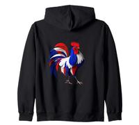 Coq français aux Couleurs du Drapeau Sweat à Capuche