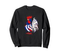 Coq français aux Couleurs du Drapeau Sweatshirt