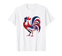 Coq français aux couleurs du drapeau T-Shirt