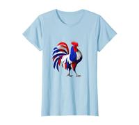 Coq français aux Couleurs du Drapeau T-Shirt