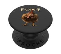 Coq Meme Caw Funny Chicken Humour Vintage Farm PopSockets PopGrip Adhésif