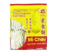 COQ Nouilles végétariennes natures / Nouilles Mi Chay pour préparations végétariennes 500g - Larges, à base de blé tendre (Lot de 5 sachets)