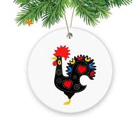 Coq Portugais De Barcelos Pendentif De Noël Décoratifs Ornement Suspendu Mignon Décoration De Noël A Suspendre pour Salon Mariage Festival