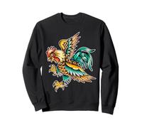 Coq Poulet Fighting Angry Tattoo Flash Sweatshirt
