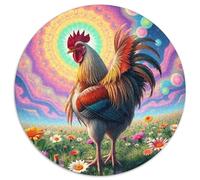 Coq Puzzle De 1000 Pièces pour Animauxs Das Tier Wild Animauxs Beast Filles Encastrement Parfait Qualité Premium Artistique Art Déco Relaxation 1000pcs (67.5x67.5cm)