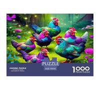 Coq Puzzle De 1000 Pièces : pour Les Adolescents, Un Jeu sans Écran Qui Stimule L’Imagination Absolument Éblouissant.
