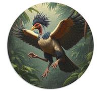 Coq Puzzle Rond De 1000 Pièces pour Adultes animauxs Das Tier Wild animauxs Beast Filles Classiques Encastrement Parfait Qualité Premium Activité Relaxation 1000pcs (67.5x67.5cm)