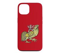 Coq rétro Pop Art avec Figurine Ben-Day Dot Coque pour iPhone 13