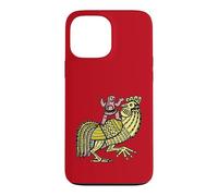 Coq rétro Pop Art avec Figurine Ben-Day Dot Coque pour iPhone 13 Pro Max