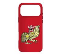Coq rétro Pop Art avec Figurine Ben-Day Dot Coque pour iPhone 17 Pro Max