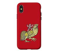 Coq rétro Pop Art avec Figurine Ben-Day Dot Coque pour iPhone X/XS