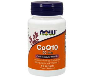 CoQ10 avec Sélénium et Vitamine E, 50mg - 50 softgels