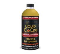 CoQ10 et supplément antioxydant 100 mg, aromatisé à l'ananas orange, sans OGM, sans gluten, végétarien 900 ml