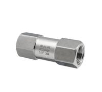 COQFBHJBRH 1/8'' 1/4'' 3/8'' 1/2'' 3/4'' 1'' BSPP thread pipe SS304 SS316 one-way fuel check valve(SS316,1/8") COQFBHJBRH