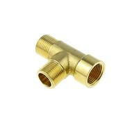 COQFBHJBRH Garden Plumbing Brass Pipe Fitting Tee Elbow 2Way 3Way 1/8 1/4 3/8 1/2 3/4 Female MaleThread Copper Water Gas Oil Tube Coupler Connector COQFBHJBRH