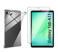 Coque + 2 verres trempé pour Samsung Galaxy Tab A11 - Antichoc Protection Transparent Phonillico®