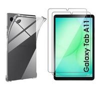 Coque + 2 verres trempé pour Samsung Galaxy Tab A11 - Antichoc Protection Transparent Phonillico