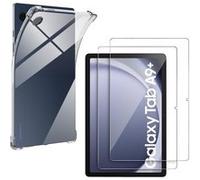 Coque + 2 verres trempé pour Samsung Galaxy Tab A9 PLUS 2023 - Antichoc Protection Transparent Phonillico Transparent