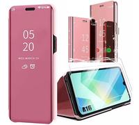 Coque + 2 Verres Trempés Pour Samsung Galaxy A16 4g/5g, Protection Avant Et Arrière Smart View Anti-Rayures - Rose - E.F.Connection