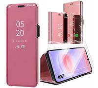 Coque + 2 Verres Trempés pour Samsung Galaxy A37 5G, Protection Avant et Arrière Smart View Rose - E.F.Connection