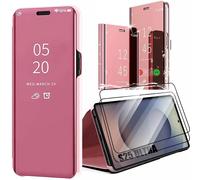 Coque + 2 Verres Trempés Pour Samsung Galaxy S25 Ultra, Protection Avant Et Arrière Smart View Anti-Rayures - Rose - E.F.Connection