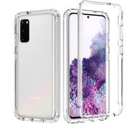 Coque 360° 2-En-1 Pour Samsung Galaxy S20 Plus ¿ Avant Et Arrière Tpu Souple + Pc Rigide Anti-Choc Transparent + 2 Verres Trempés Inclus