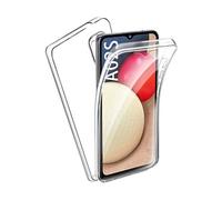 Coque 360 degrés intégrale pour Samsung Galaxy A02s 4G Protection arrière PC Case et Avant en TPU Transparente -