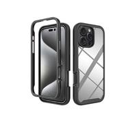 Coque 360° Full Protective pour iPhone 16 Pro Max - Noir