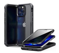 Coque 360 iPhone 14 Pro Max,Antichoc Housse avec Anti-Espion Privacy Film Protection en Verre Trempé,Protection Integrale Etui pour iPhone 14 Pro Max,Noir