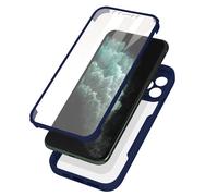 Coque 360° pour iPhone 11 Pro Dos Rigide Protection Écran Souple Bleu