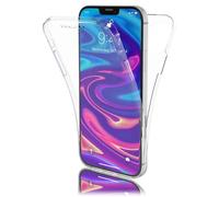 Coque 360° pour iPhone 12 Mini - NALIA - Clair Full-Cover Silicone Case Protege Avant & Arrière, Transparent Mince Etui Integrale