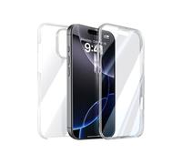 Coque 360° pour iPhone 16 Pro Max Tactile avec Bord Caméra Surélevé Transparent
