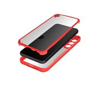 Coque 360° pour Samsung S23 Dos Rigide Protection Écran Souple Contour rouge