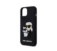 Coque 3D Karl Choupette pour iPhone 13 Karl Protection Élégant Noir