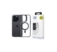 3MK Satin Armor MagCase coque pour téléphone 6.69" Housse Noir et Transparent pour Apple iPhone 14 Pro Max