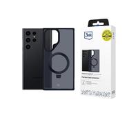 Coque 3MK Smoke Case Mag&Stand pour Samsung Galaxy S24 Ultra - Noir
