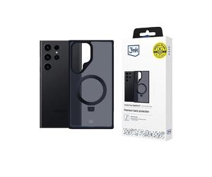 Coque 3MK Smoke Case Mag&Stand pour Samsung Galaxy S24 Ultra - Noir