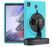 Coque 4 en 1 pour Samsung Tab A7 Lite 2021 SM-T220 SM-T225 8,7 antichocs avec protecteur d'écran + pied