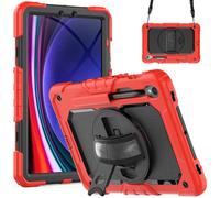 Coque 4 en 1 Samsung Galaxy Tab S9 2023 SM-X710/X716B/X718U Rouge