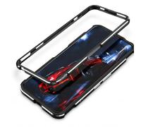 Coque à Cadre Métallique Vissé pour Nubia RedMagic 6 / 6 Pro, Noir Argent