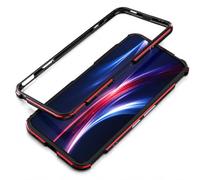 Coque à Cadre Métallique Vissé pour Nubia RedMagic 6 / 6 Pro, Noir Rouge