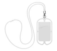 Avizar Coque à cordon Universelle Avec Rangement Carte série NeckPouch Blanc