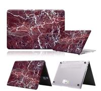 Coque à motif de marbre pour HUAWEI , étui Anti-chute à loquet pour ordinateur portable - For MateBook X Pro 13.9 - 26. White Vein en rouge