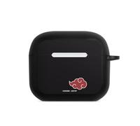 Coque a Mousqueton Compatible avec Apple AirPods (3.Generation) Coque Noire Coque avec Mousqueton Akatsuki Naruto Shippuden Produit sous Licence Officielle