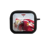 Coque a Mousqueton Compatible avec Apple AirPods (3.Generation) Coque Noire Coque avec Mousqueton Lightning Mcqueen 95 Produit sous Licence Officielle Cars