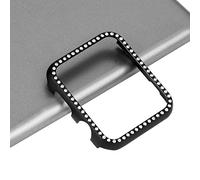 Coque à Paillettes Compatible avec Apple watch Série 9 45mm, Métallique Housse de Protection Antichoc Alliage d'aluminium Diamant Couverture Complète Bumper Compatible avec iWatch 45mm Series 7/8/9