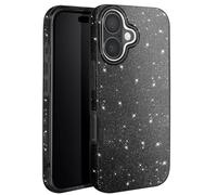 Coque à Paillettes pour iPhone 16 Antichoc Scintillant Noir