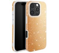 Coque à Paillettes pour iPhone 16 Pro Antichoc Scintillant Dorée