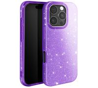 Coque à Paillettes pour iPhone 16 Pro Max Antichoc Scintillant Violet