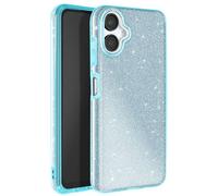 Coque à Paillettes pour Samsung Galaxy A06 Antichoc Scintillant Bleu